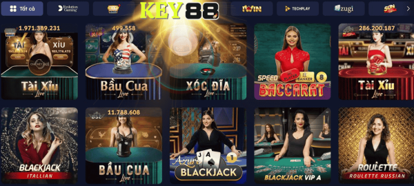 Giới thiệu tổng quan về sảnh Live casino KEY88